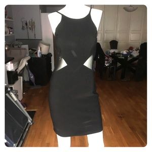 Aqua Bloomingdales Black Cocktail Dress